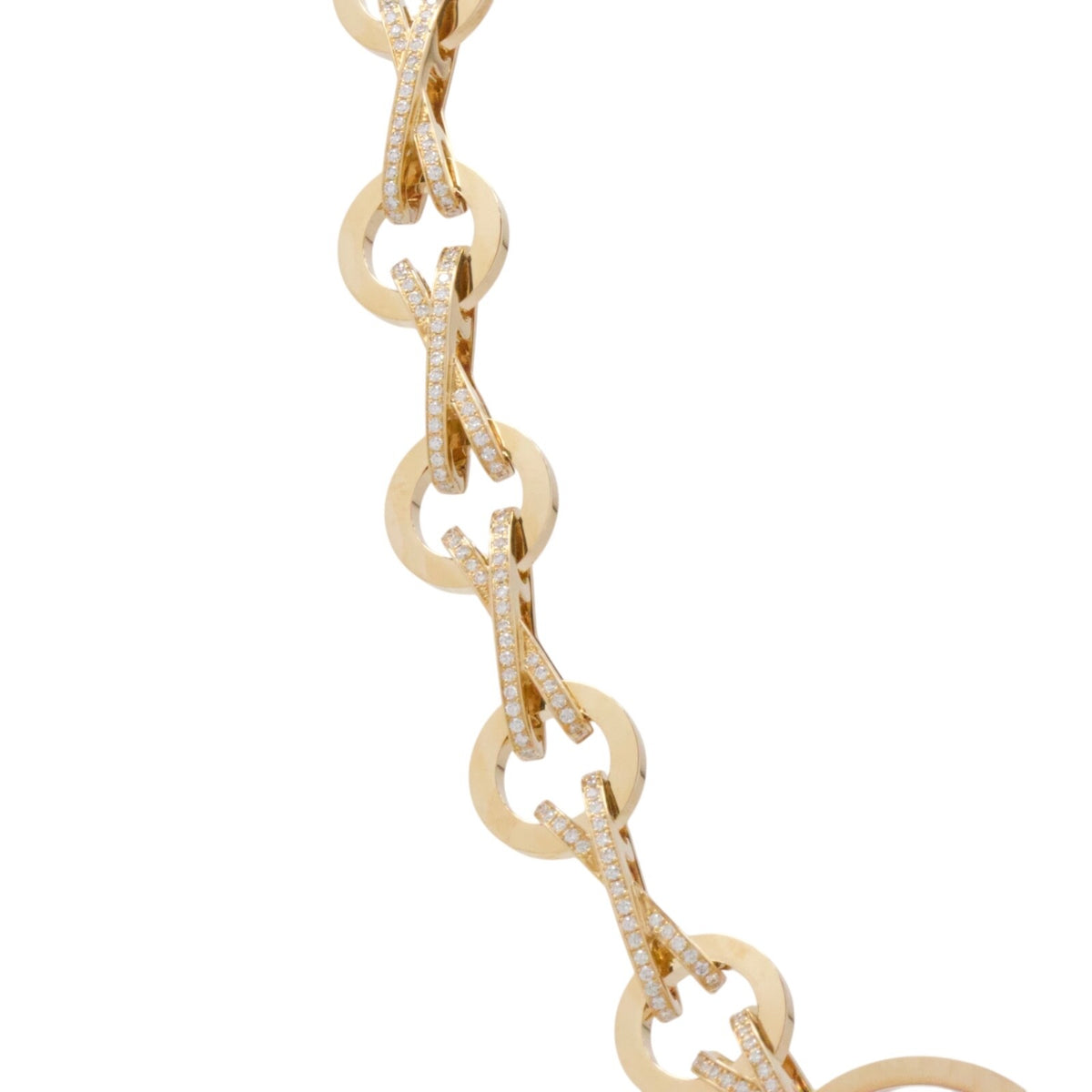 Chopard 18K Rose Gold Happy Diamonds 5 Floating Diamonds Necklace 14.5″