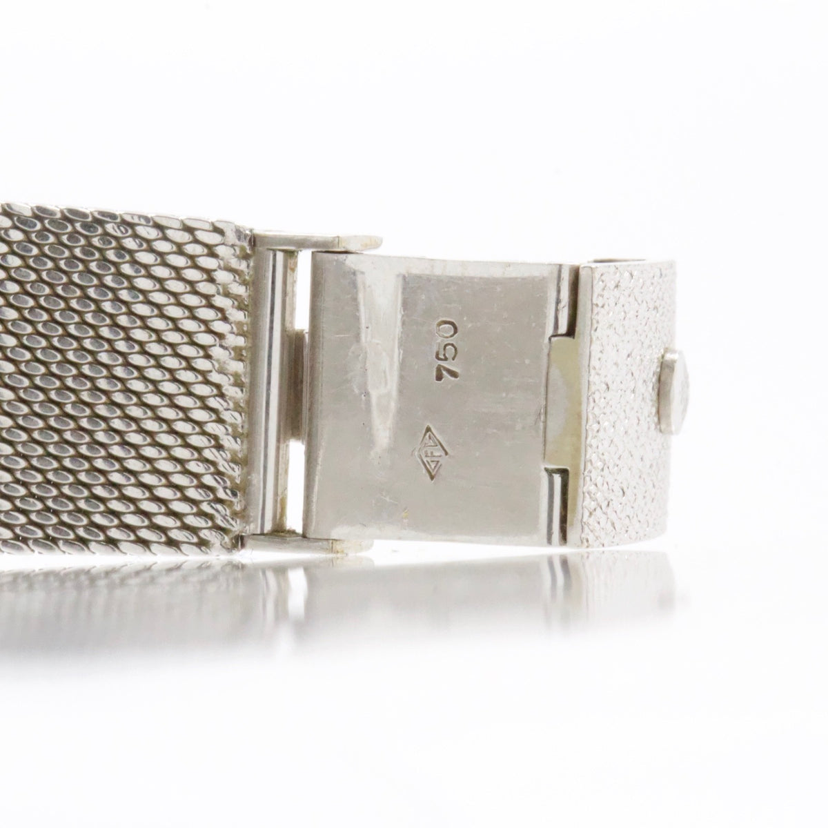 Patek Philippe 18K White Gold Diamond Ladies Watch Ref 3319 Mesh Bracelet c.1965