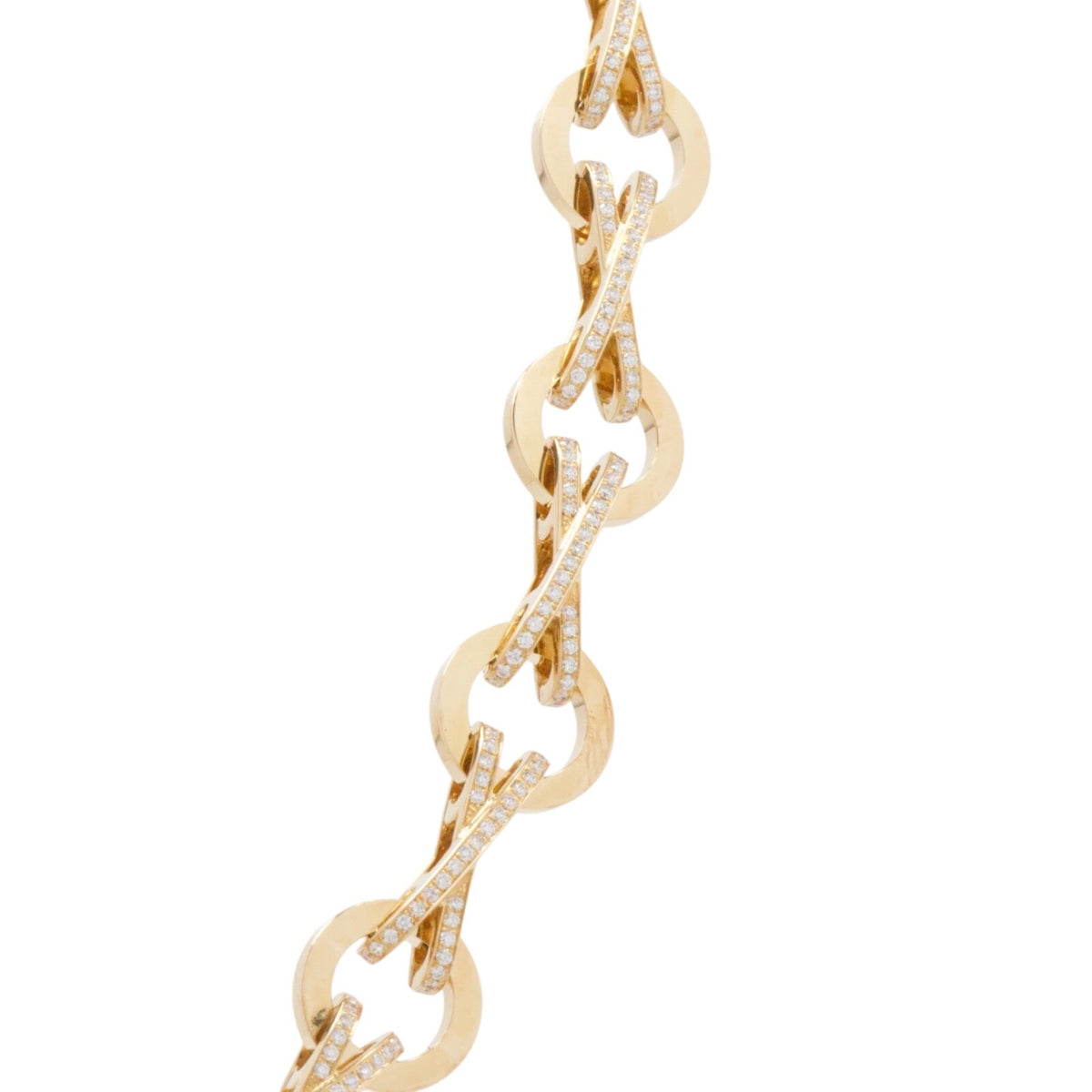 Chopard 18K Rose Gold Happy Diamonds 5 Floating Diamonds Necklace 14.5″