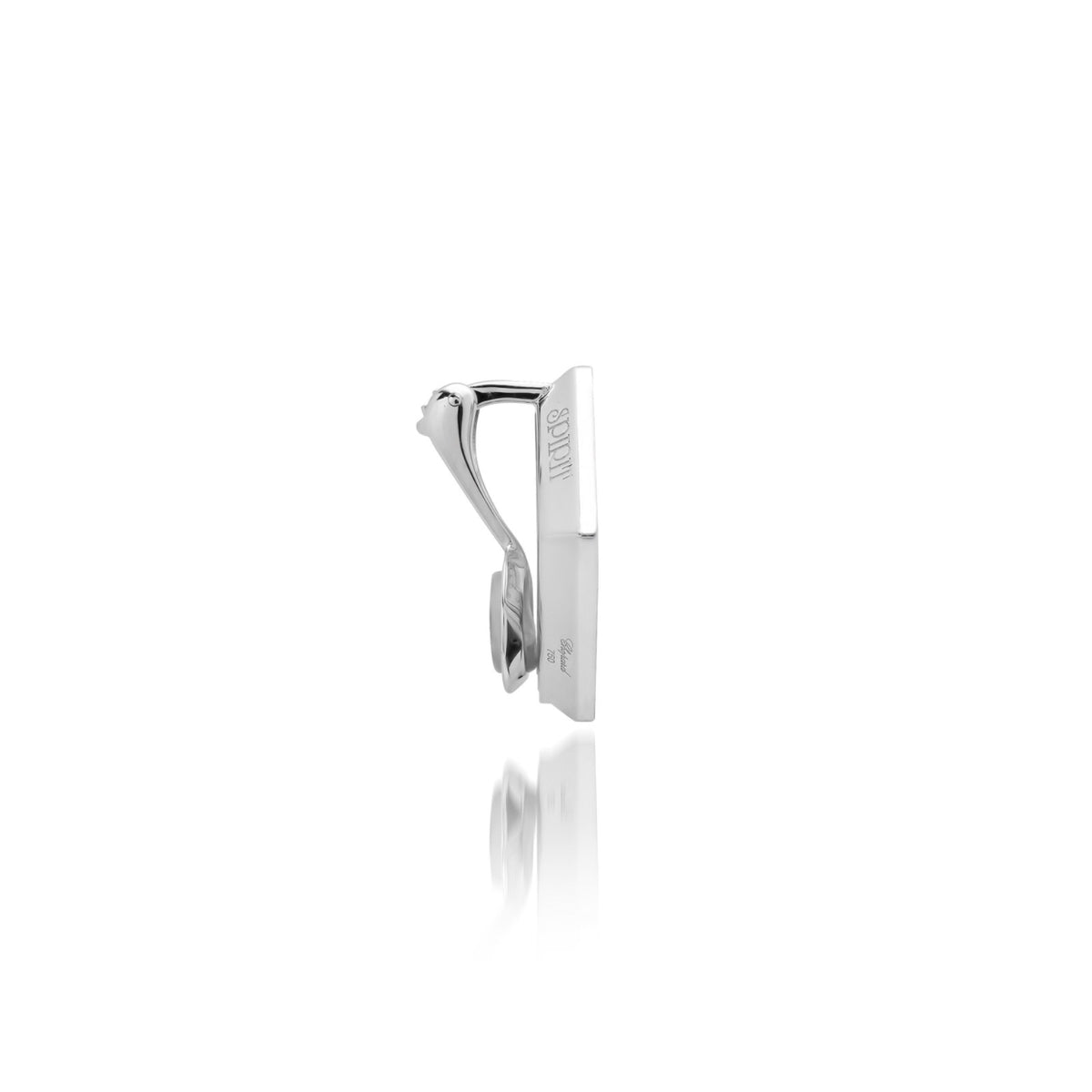 Chopard Happy Spirit 18K WG Diamond Square Earclips 1.92ct