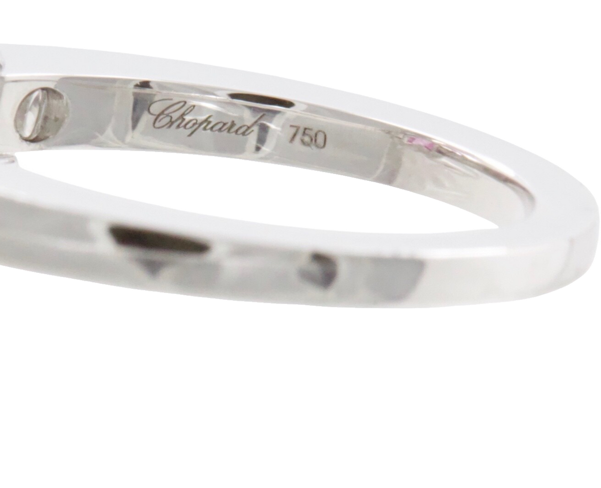 Chopard So Happy Hearts Blue Heart Floating Diamond 18K White Gold Ring