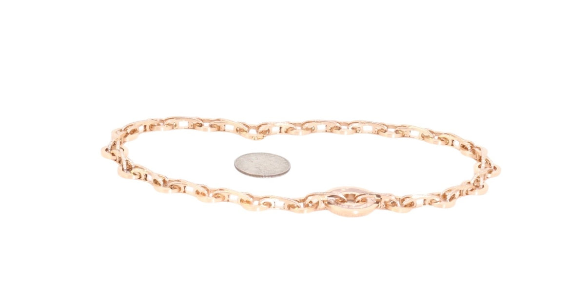 Chopard 18K Rose Gold Happy Diamonds 5 Floating Diamonds Necklace 14.5″