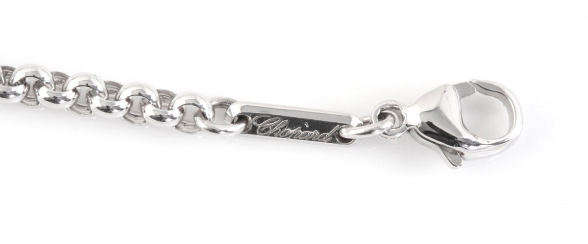 Chopard 18k White Gold Bracelet Tsavorite Heart Charm 43 Tsavorite =1.30ct
