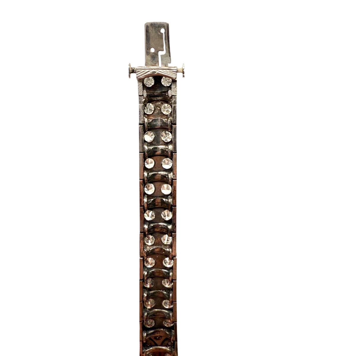 Antique Art Deco Platinum Bracelet · 1.25 ct Marquise Diamond · 3.50 ct
