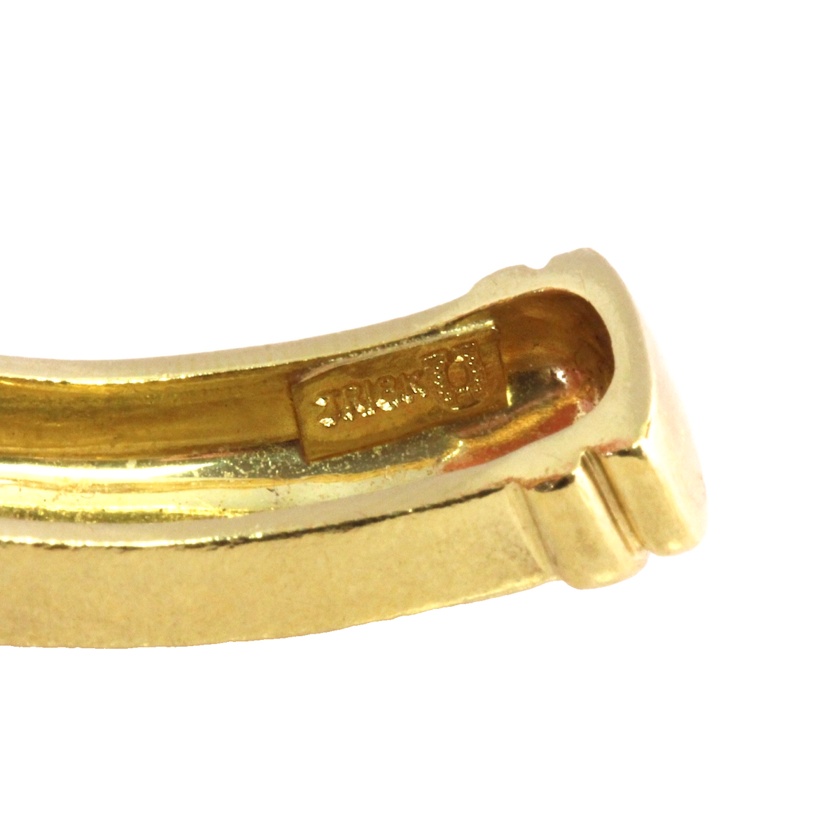 Judith Ripka 18K Yellow Gold Brown Quartz Diamond Cuff Bracelet 50g 6.25"