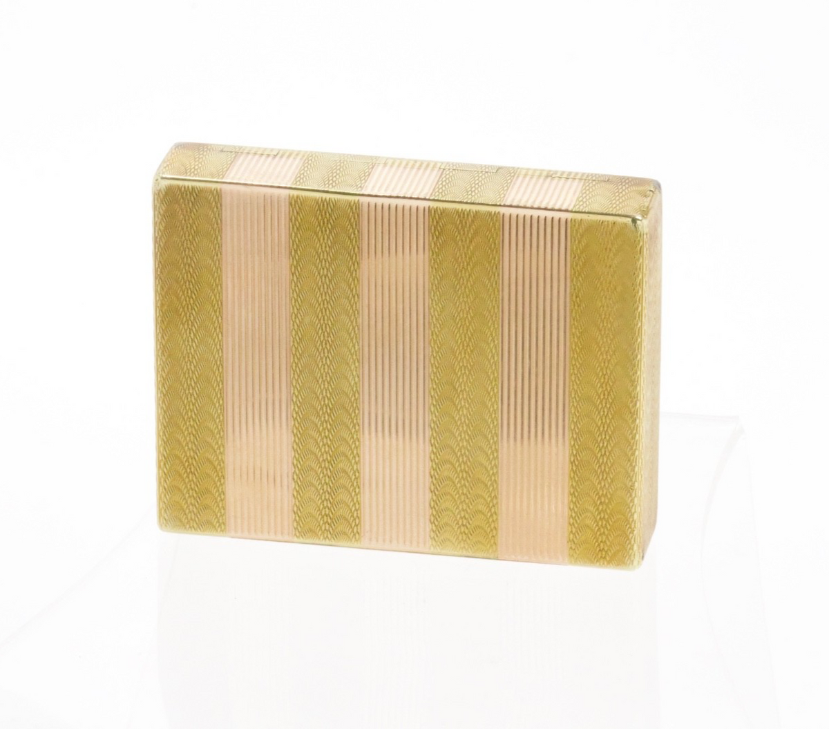 Antique 14K Two-Tone Rose Yellow Gold Cigarette Box Niderost & Taber SF 115g
